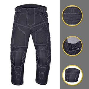 Men-Motorcycle-Riding-Pants-WaterProof-WindProof-Black-with-Removable-CE-Armor