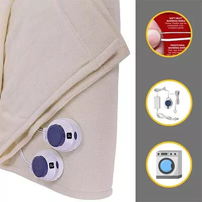 Soft Heated electric blanket by Perfect Fit
