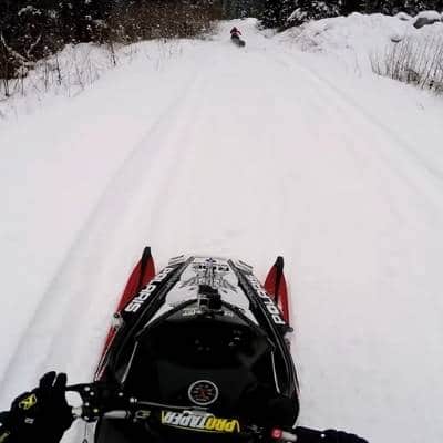 Snowmobiling