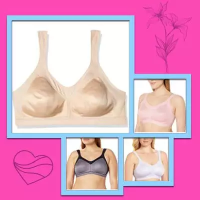 Play Tex Women's 18-Hour Active Lifestyle Full Coverage Cool Bras