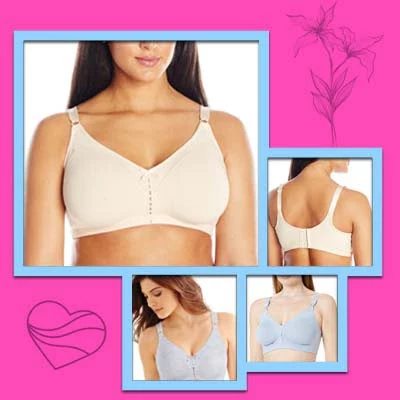 1 Bali double support cotton bra for heavy breasts
