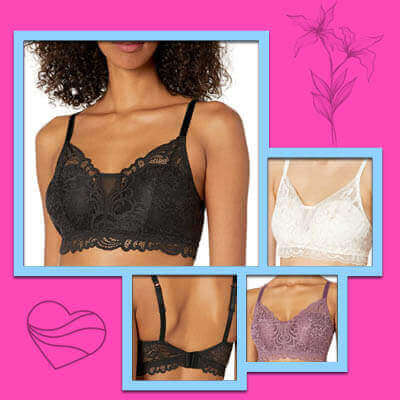 Bali lace desisr wireless bras for small breasts