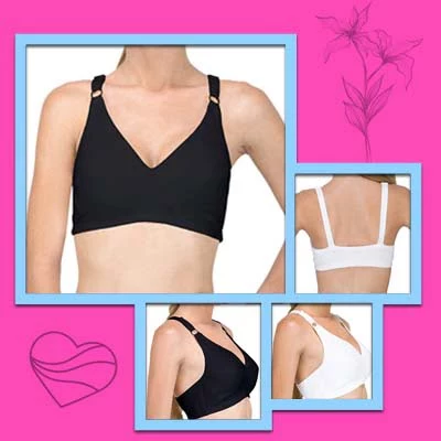 8 Cottonique slim-fit pullover cotton bras for sensitive skin