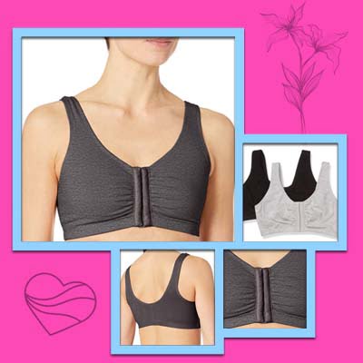 Front Closure Cotton Bra For Large Breasts	