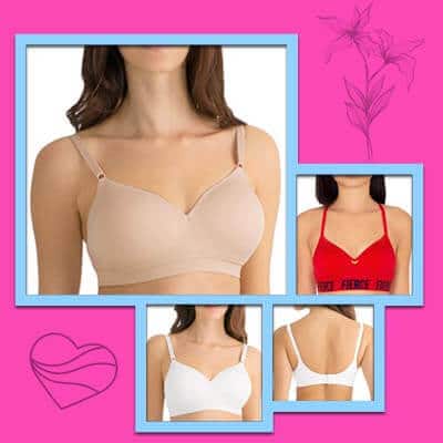 Fruit of the loom seamless wire-free bras for small breasts