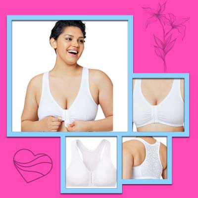 Full Figure Plus Size Complete Comfort Wirefree Cotton Bra