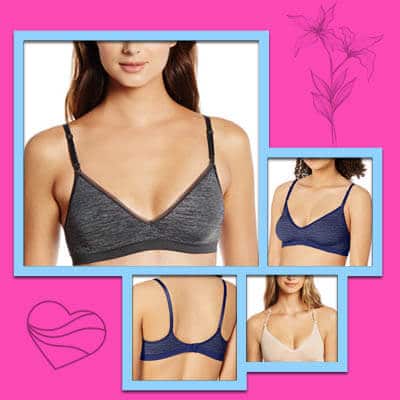 Hence women's convertible seamless wire-free bras for small breasts