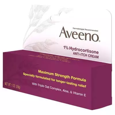 Aveeno maximum strength 1% hydrocortisone anti-itching cream