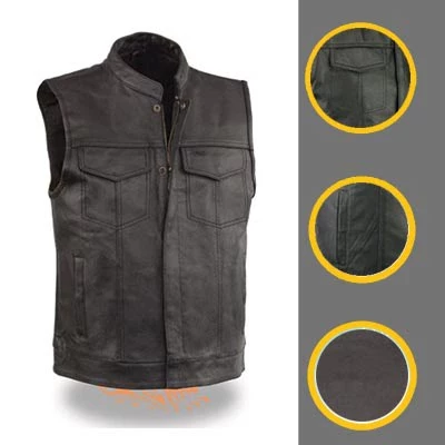 Event Leather Motorbike Vests