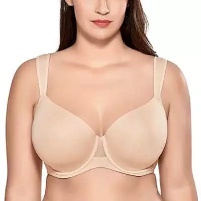AISILIN Women's Plus Size Lightly Lined Full Coverage Comfort Wide Strap bra