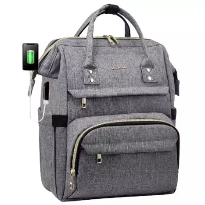 Laptop Backpack Women Teacher Backpack Nurse Bags with USB Charging Port 