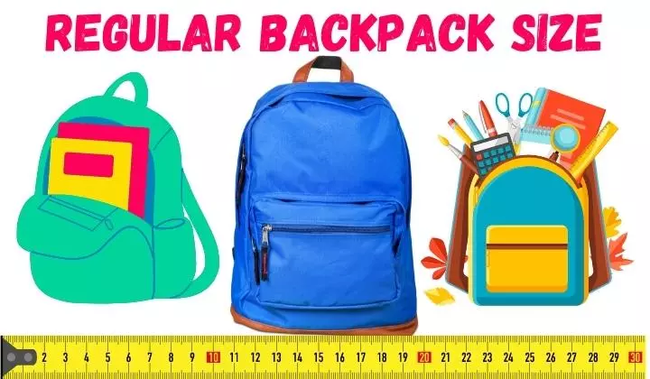 Regular Backpack Size