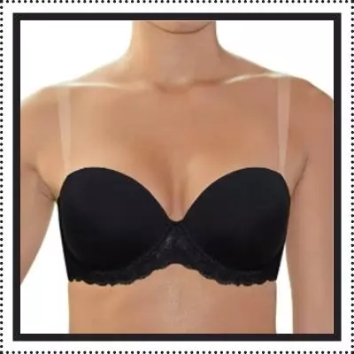 Clear Back Strap Convertible Bra 