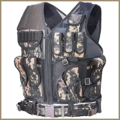 Lixada Tactical Vest Adjustable Molle Military Airsoft Paintball