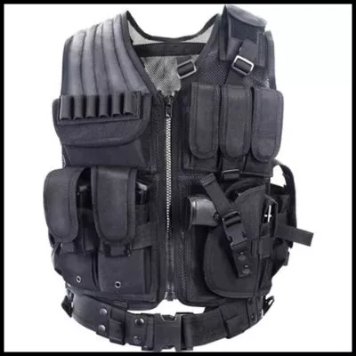 YAKEDA Tactical Training Vest Adjustable for Adults