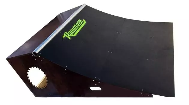 Ramptech 2' Tall x 4' Wide QUARTERPIPE Skateboard Ramp