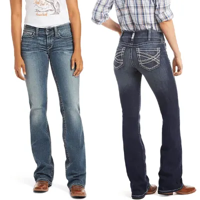 ARIAT Womens R.e.a.l Mid Rise BootCut Jeans