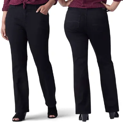Lee Women's Plus-Size Flex Motion Regular Fit Bootcut Jeans